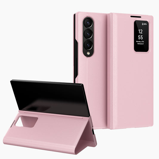 Cover til Samsung Galaxy Z Fold3 5G F926, Techsuit, SmartView, Pink