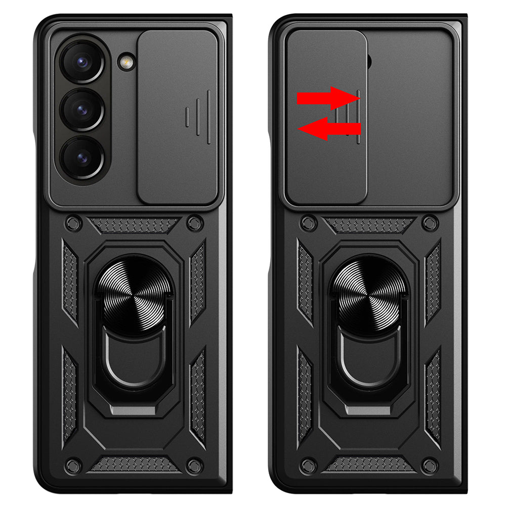 Cover til Samsung Galaxy Z Fold5 F946, Techsuit, CamShield, Sort