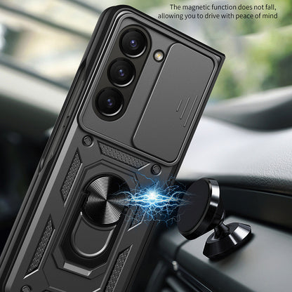 Cover til Samsung Galaxy Z Fold5 F946, Techsuit, CamShield, Sort