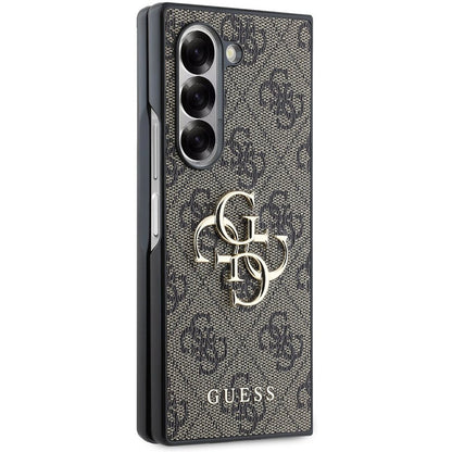 Etui til Samsung Galaxy Z Fold6 F956, Guess, 4G Metal Logo, Brun