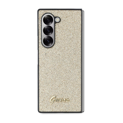 Etui til Samsung Galaxy Z Fold6 F956, Guess, Glitter Script, Guld