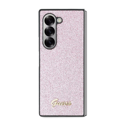Etui til Samsung Galaxy Z Fold6 F956, Guess, Glitter Script, Pink
