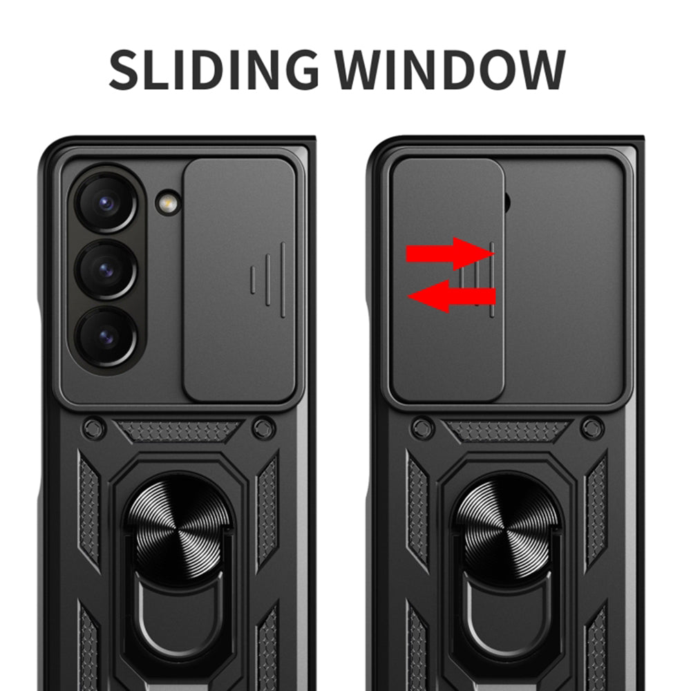 Cover til Samsung Galaxy Z Fold6 F956, Techsuit, CamShield, Sort