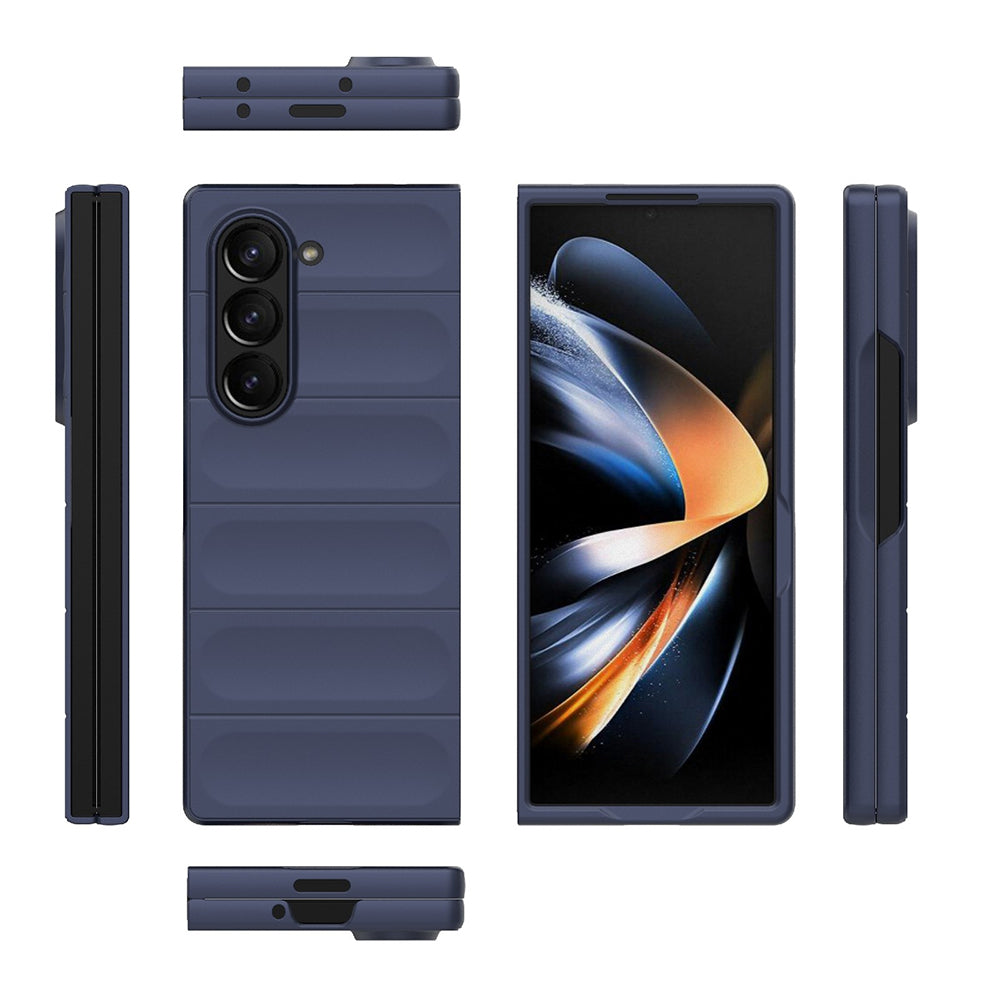 Cover til Samsung Galaxy Z Fold6 F956, Techsuit, Magic Shield, Vinrød