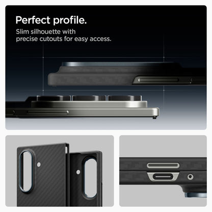 Etui til Samsung Galaxy Z Fold7 F966, Spigen, Air Skin, Sort ACS09555