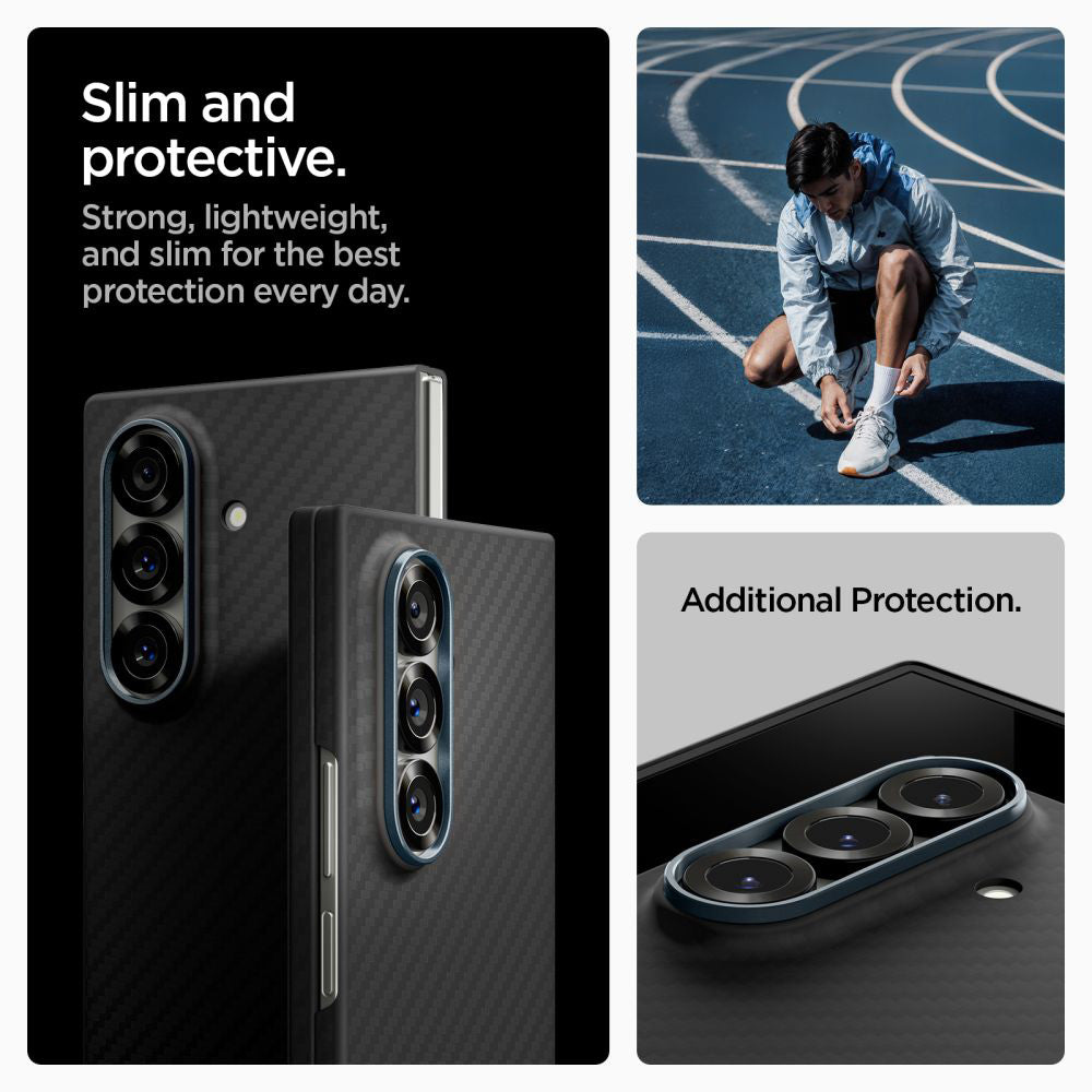 Etui til Samsung Galaxy Z Fold7 F966, Spigen, Air Skin, Sort ACS09555