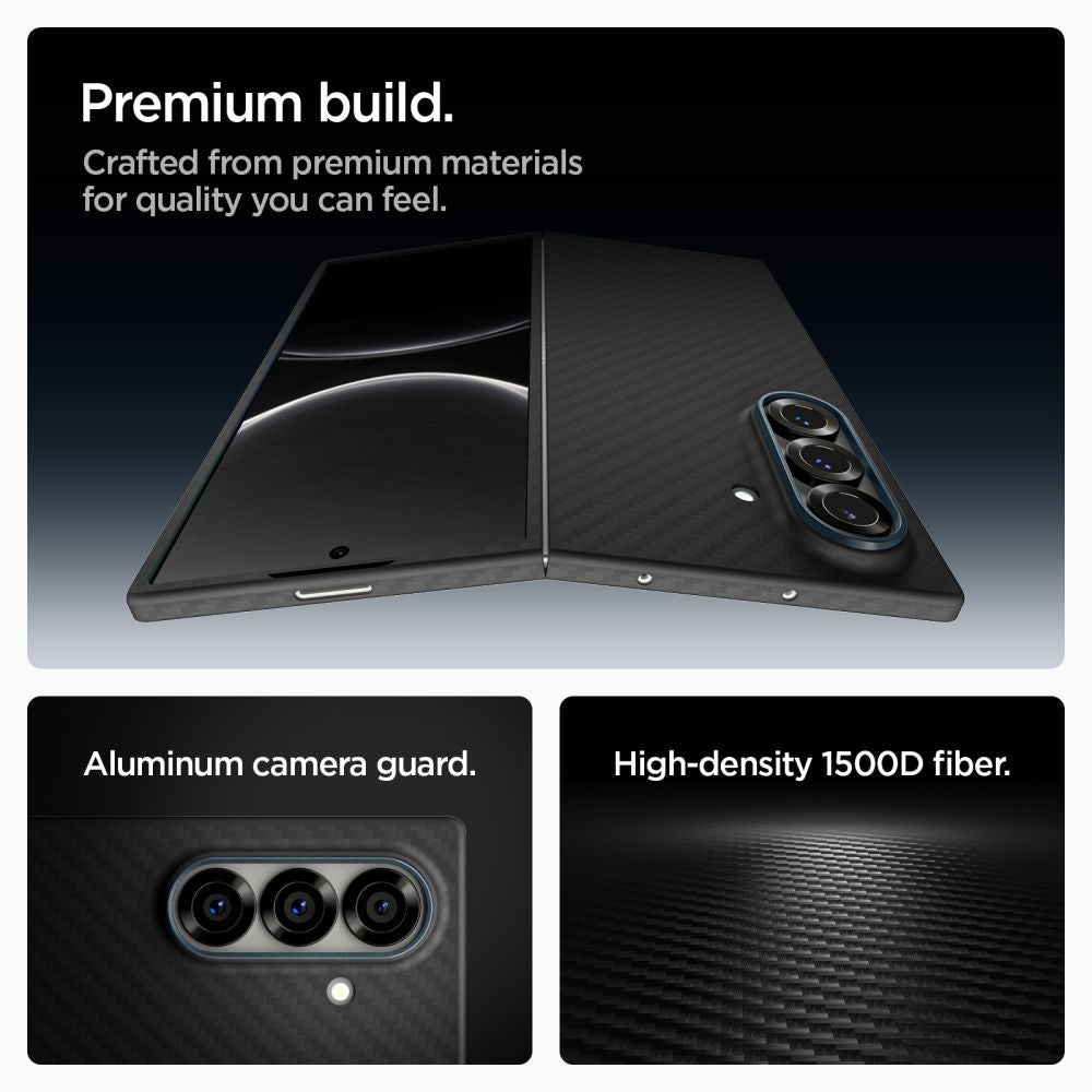 Etui til Samsung Galaxy Z Fold7 F966, Spigen, Air Skin, Sort ACS09555