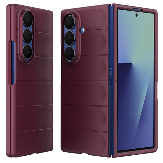 Cover til Samsung Galaxy Z Fold7 F966, Techsuit, Magic Shield, Vinrød