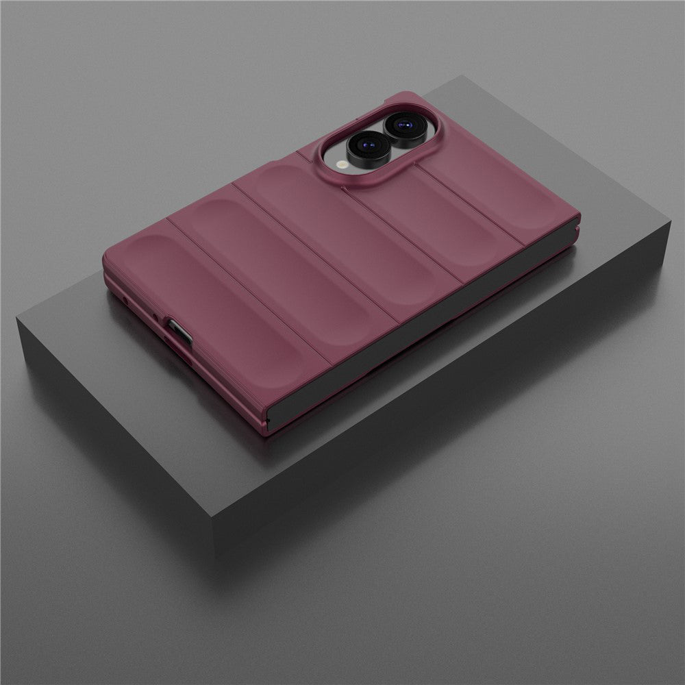 Cover til Samsung Galaxy Z Fold8 F976, Techsuit, Magic Shield, Vinrød