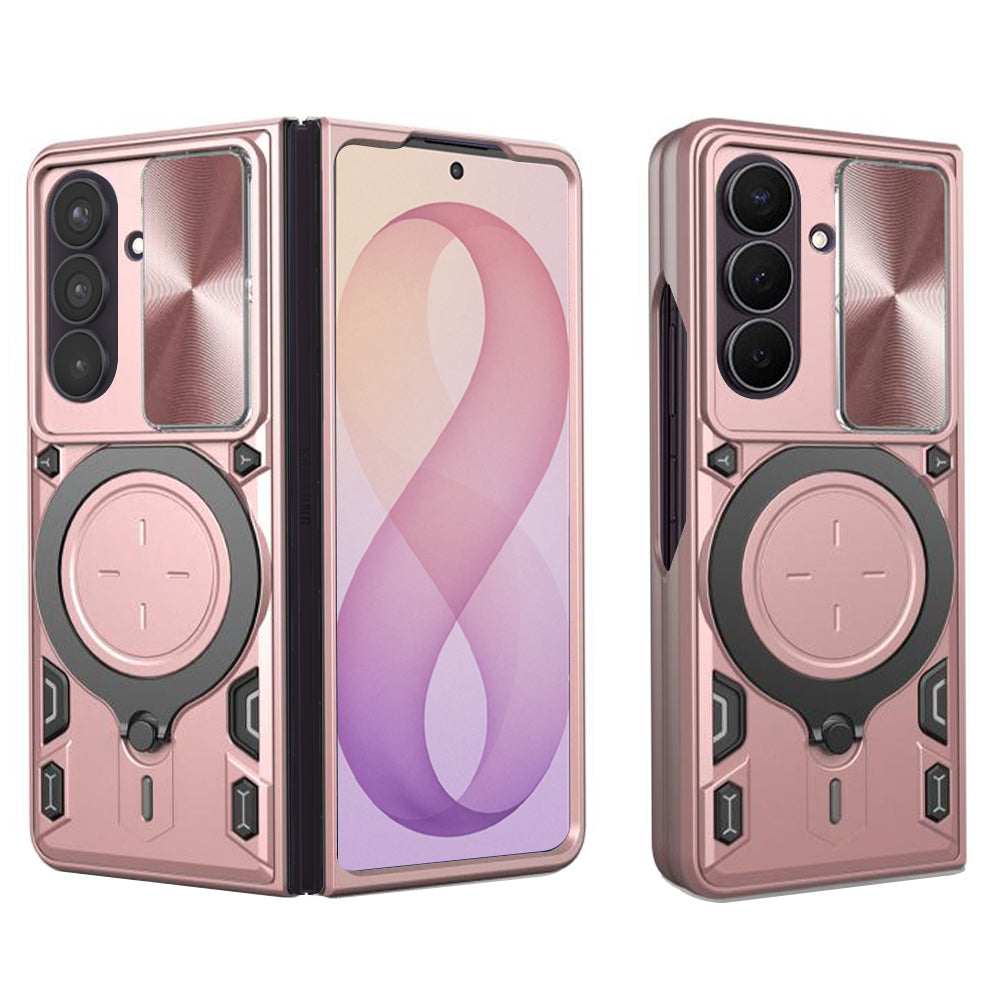 Cover til Samsung Galaxy Z Fold8 Ultra F976 / Z Fold7 F966, Techsuit, CamGuard Pro, Lyserød Guld