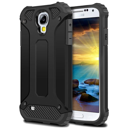 Cover til Samsung I9500 Galaxy S4, Techsuit, Hybrid Armor, Sort