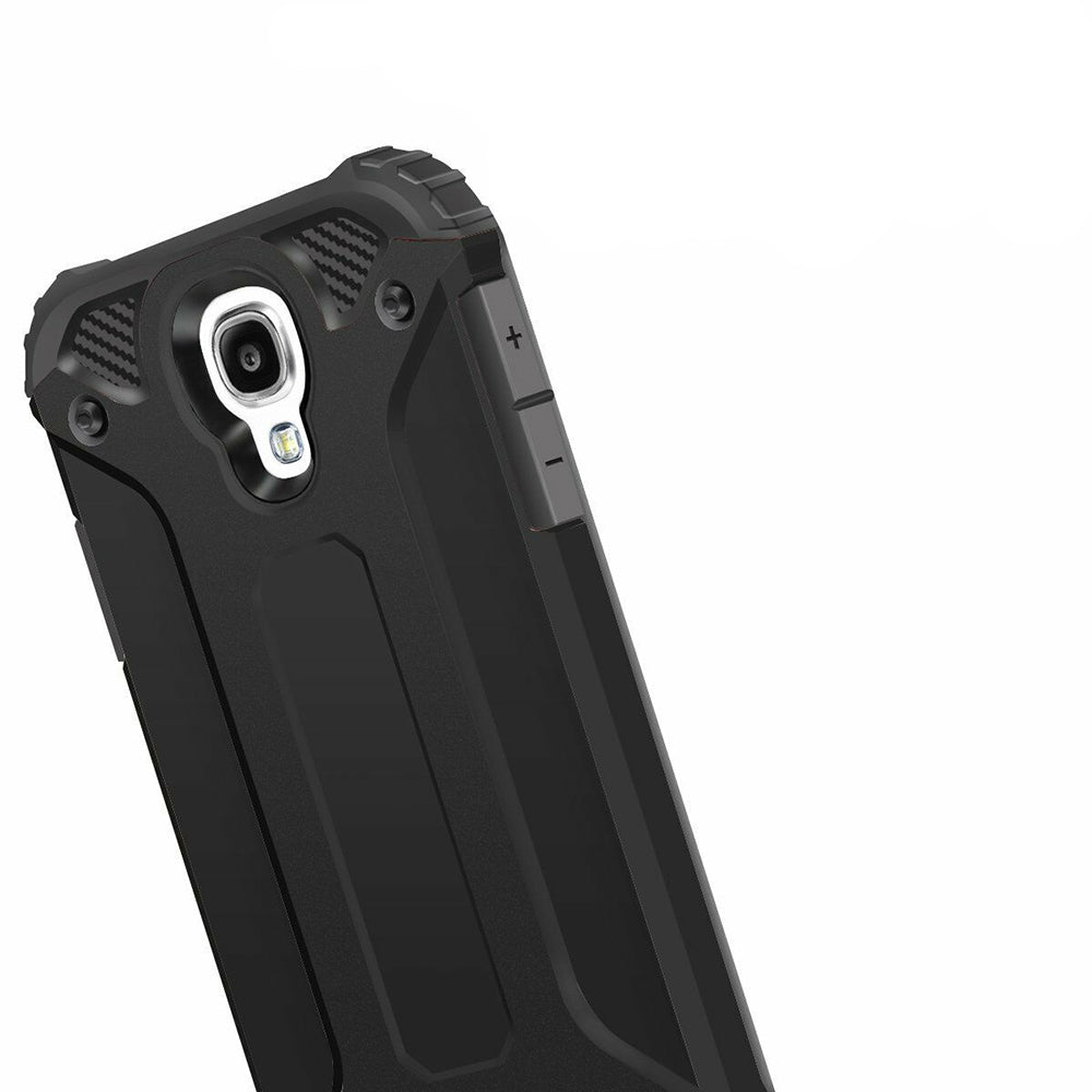 Cover til Samsung I9500 Galaxy S4, Techsuit, Hybrid Armor, Sort