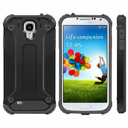 Cover til Samsung I9500 Galaxy S4, Techsuit, Hybrid Armor, Sort