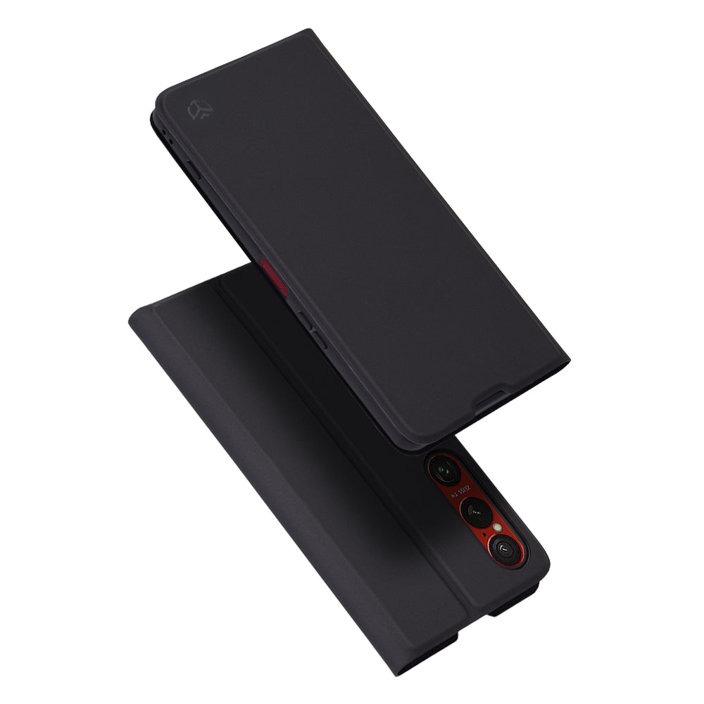Case for Sony Xperia 1 VI, Techsuit, Magskin Book, Black