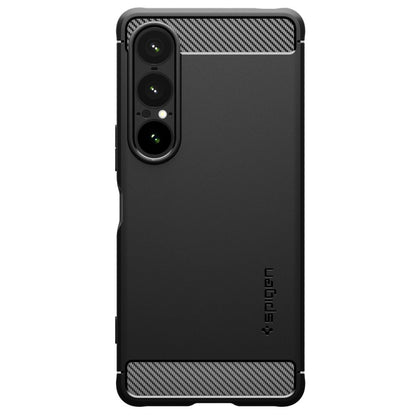 Etui til Sony Xperia 1 VII, Spigen, Rugged Armor, Mat Sort