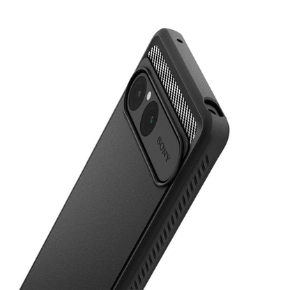 Etui til Sony Xperia 10 VII, Spigen, Rugged Armor, Sort