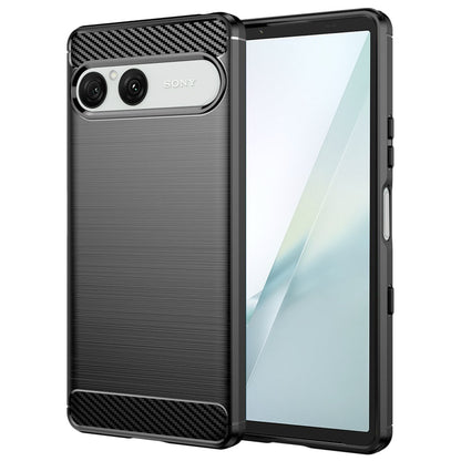 Cover til Sony Xperia 10 VIII, Techsuit, Carbon, Sort