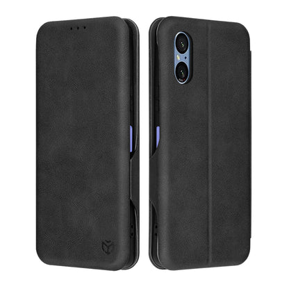 Cover til Sony Xperia 5 VI, Techsuit, Safe Wallet Plus, Sort