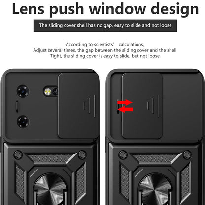 Cover til Tecno Pova 5 Pro, Techsuit, CamShield, Sort