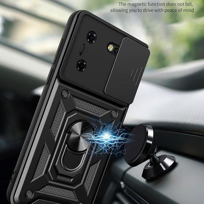 Cover til Tecno Pova 5 Pro, Techsuit, CamShield, Sort