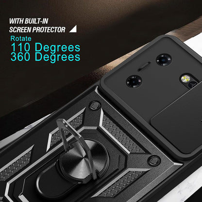 Cover til Tecno Pova 5 Pro, Techsuit, CamShield, Sort