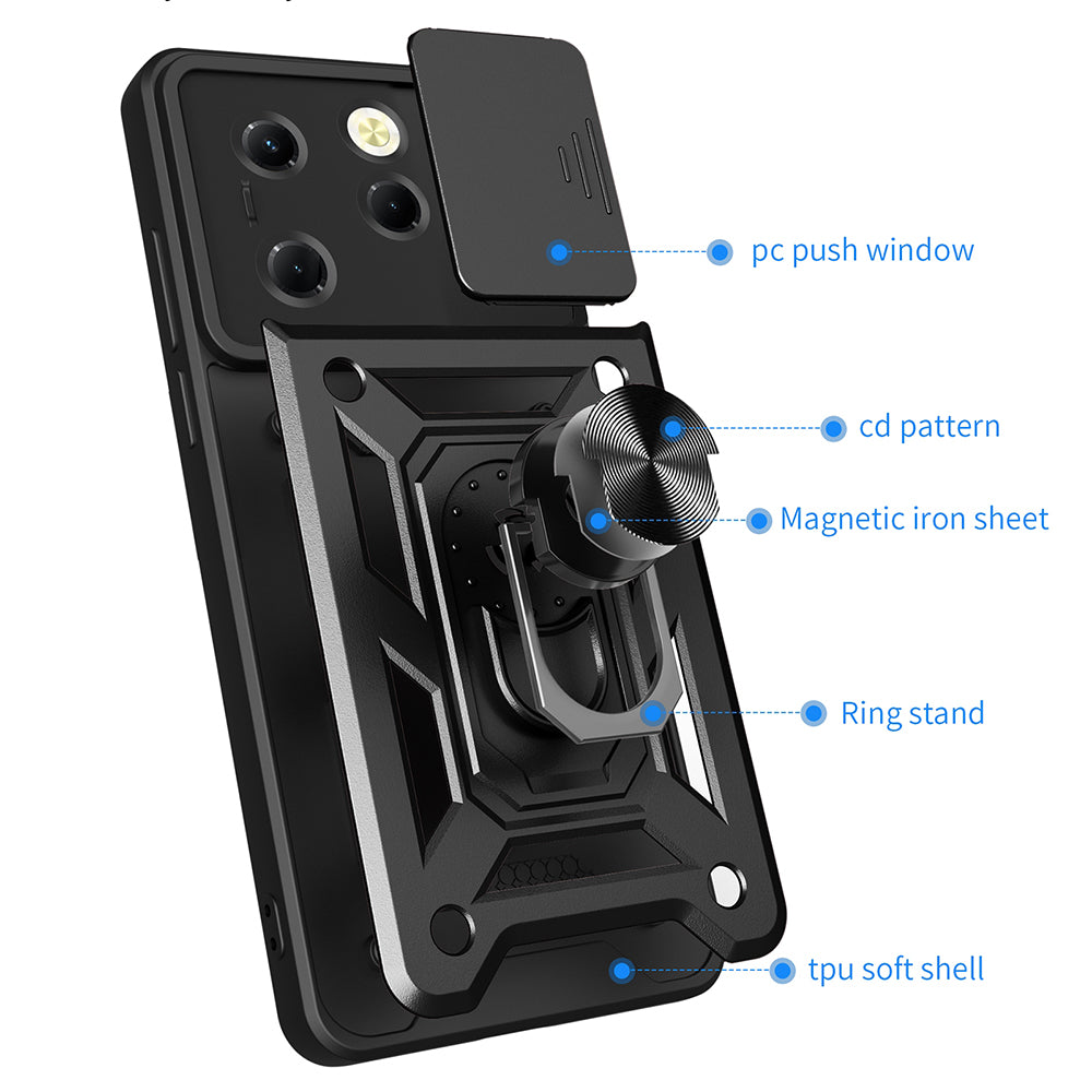Cover til Tecno Spark 20 Pro / Infinix Hot 40 / Hot 40 Pro, Techsuit, CamShield, Grøn