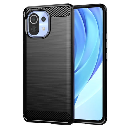 Cover til Xiaomi 11 Lite 5G NE / Mi 11 Lite 5G / 11 Lite, Techsuit, Carbon, Sort