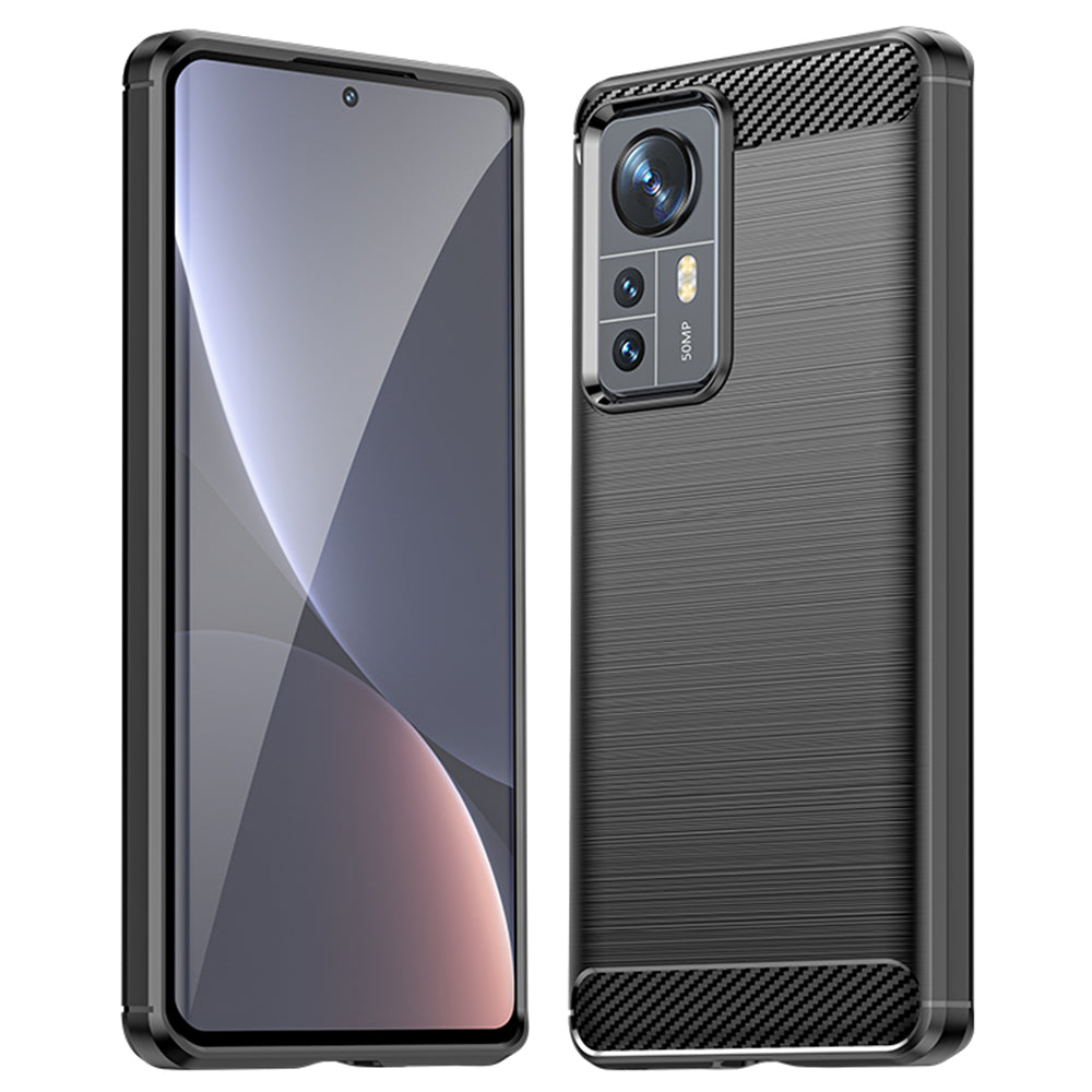 Cover til Xiaomi 12X / 12, Techsuit, Carbon, Sort