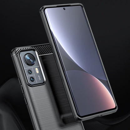 Cover til Xiaomi 12X / 12, Techsuit, Carbon, Sort