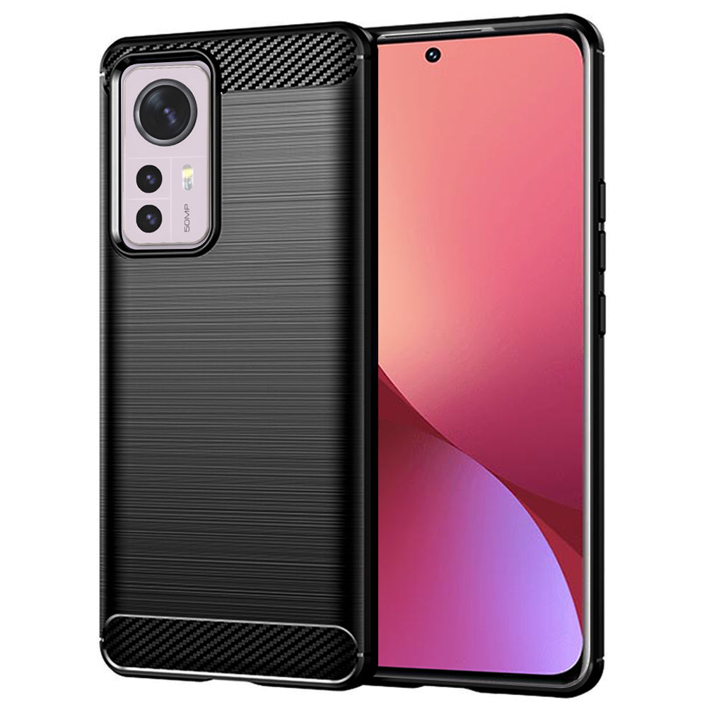 Cover til Xiaomi 12X / 12, Techsuit, Carbon, Sort