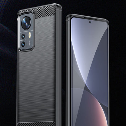 Cover til Xiaomi 12X / 12, Techsuit, Carbon, Sort