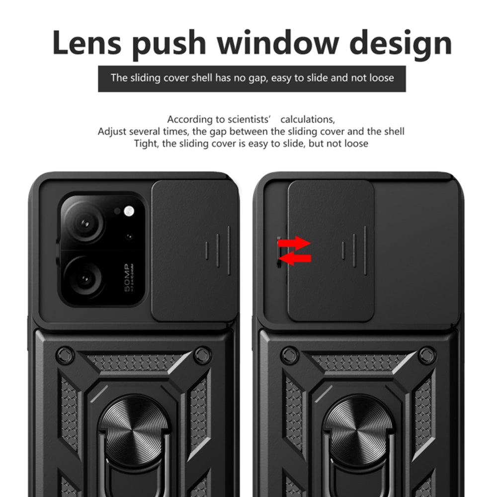 Cover til Xiaomi 13T Pro / 13T, Techsuit, CamShield, Sort