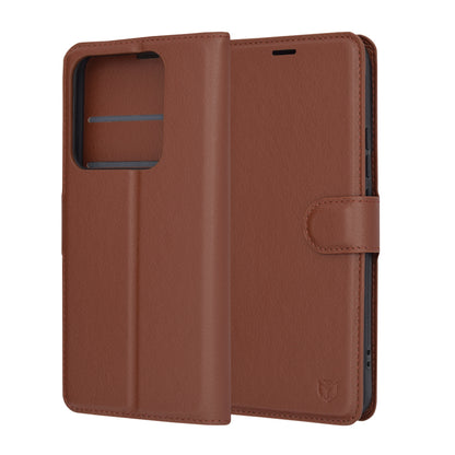 Cover til Xiaomi 14 Pro, Techsuit, Leather Folio, Brun