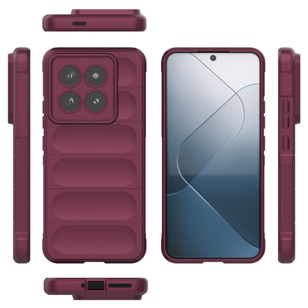 Cover til Xiaomi 14 Pro, Techsuit, Magic Shield, Vinrød