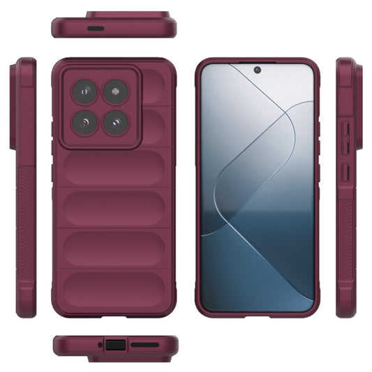 Cover til Xiaomi 14 Pro, Techsuit, Magic Shield, Vinrød
