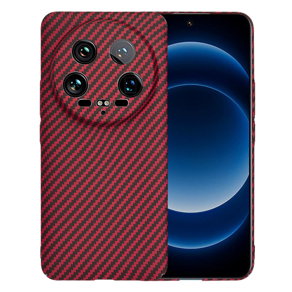 Cover til Xiaomi 14 Ultra, Techsuit, Carbonite FiberShell, Rød