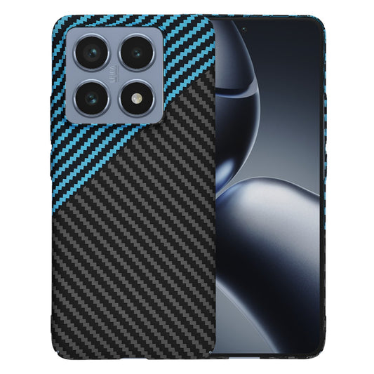 Case for Xiaomi 14T Pro, Techsuit, Carbonite FiberShell, Black Blue