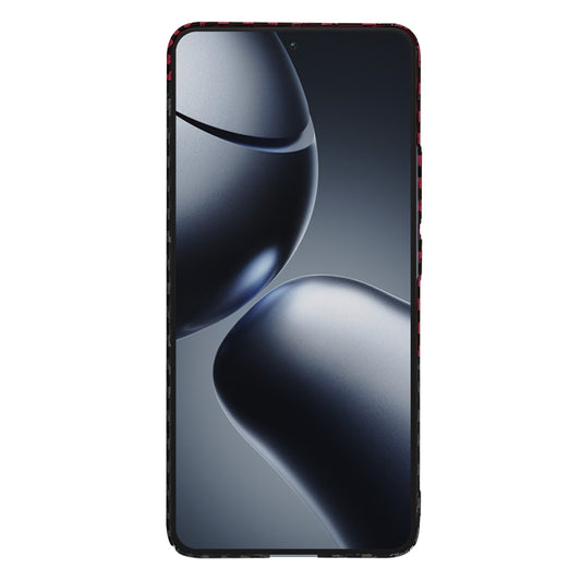 Case for Xiaomi 14T Pro, Techsuit, Carbonite FiberShell, Black Red