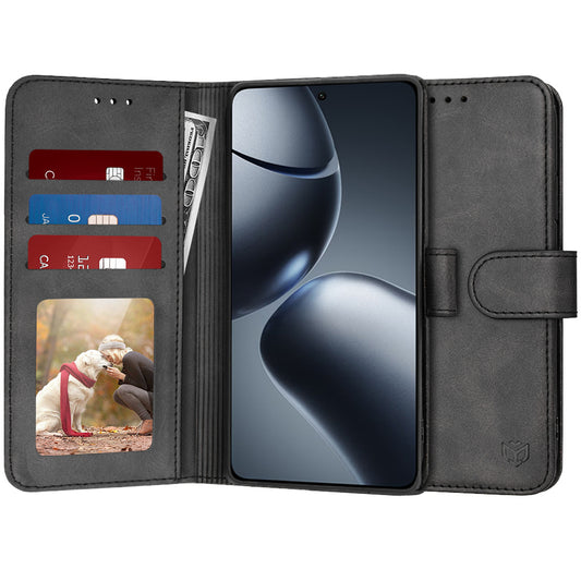 Cover til Xiaomi 14T Pro, Techsuit, Diary Book, Sort