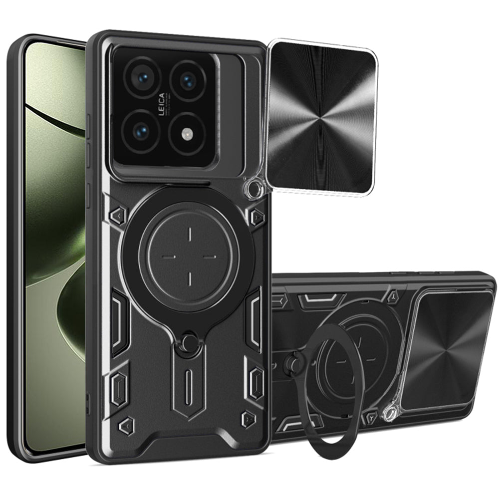 Cover til Xiaomi 14T, Techsuit, CamGuard Pro, Sort