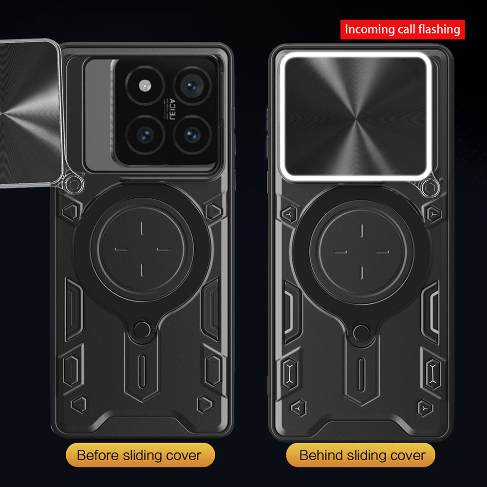 Cover til Xiaomi 14T, Techsuit, CamGuard Pro, Sort