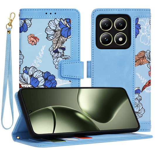 Cover til Xiaomi 14T, Techsuit, FlipCraft, Blå