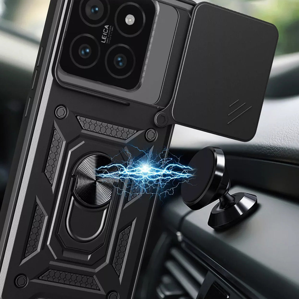 Cover til Xiaomi 15 Pro, Techsuit, CamShield, Sort