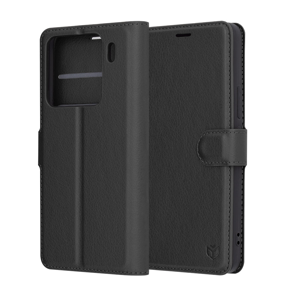 Cover til Xiaomi 15 Pro, Techsuit, Leather Folio, Sort
