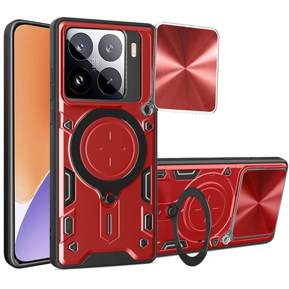 Cover til Xiaomi 15, Techsuit, CamGuard Pro, Rød