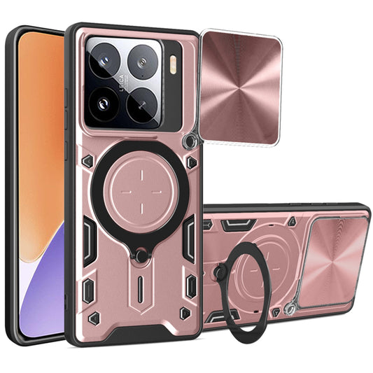 Cover til Xiaomi 15, Techsuit, CamGuard Pro, Lyserød Guld