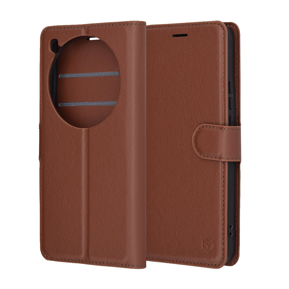 Cover til Xiaomi 15 Ultra, Techsuit, Leather Folio, Brun
