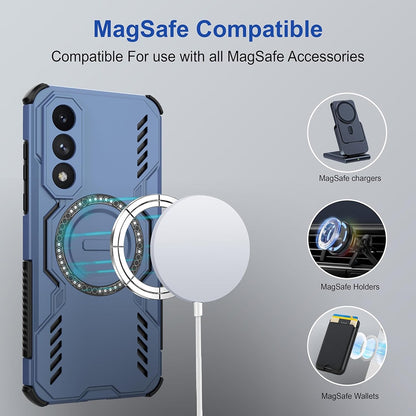 MagSafe-etui til Xiaomi 15T Pro, Techsuit, ArmorMag, Blå