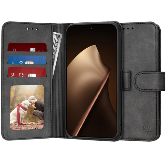 Etui til Xiaomi 15T Pro, Techsuit, Diary Book, Sort