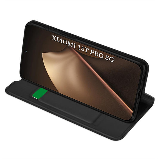 Etui til Xiaomi 15T Pro, Techsuit, Magskin Book, Sort